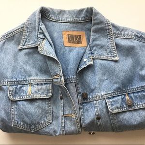 vintage oversized jean jacket